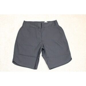 $65 Puma Womens Bermuda Golf Chino Shorts 8" Sz XS Black UPF 50 Stetch Waist NWT